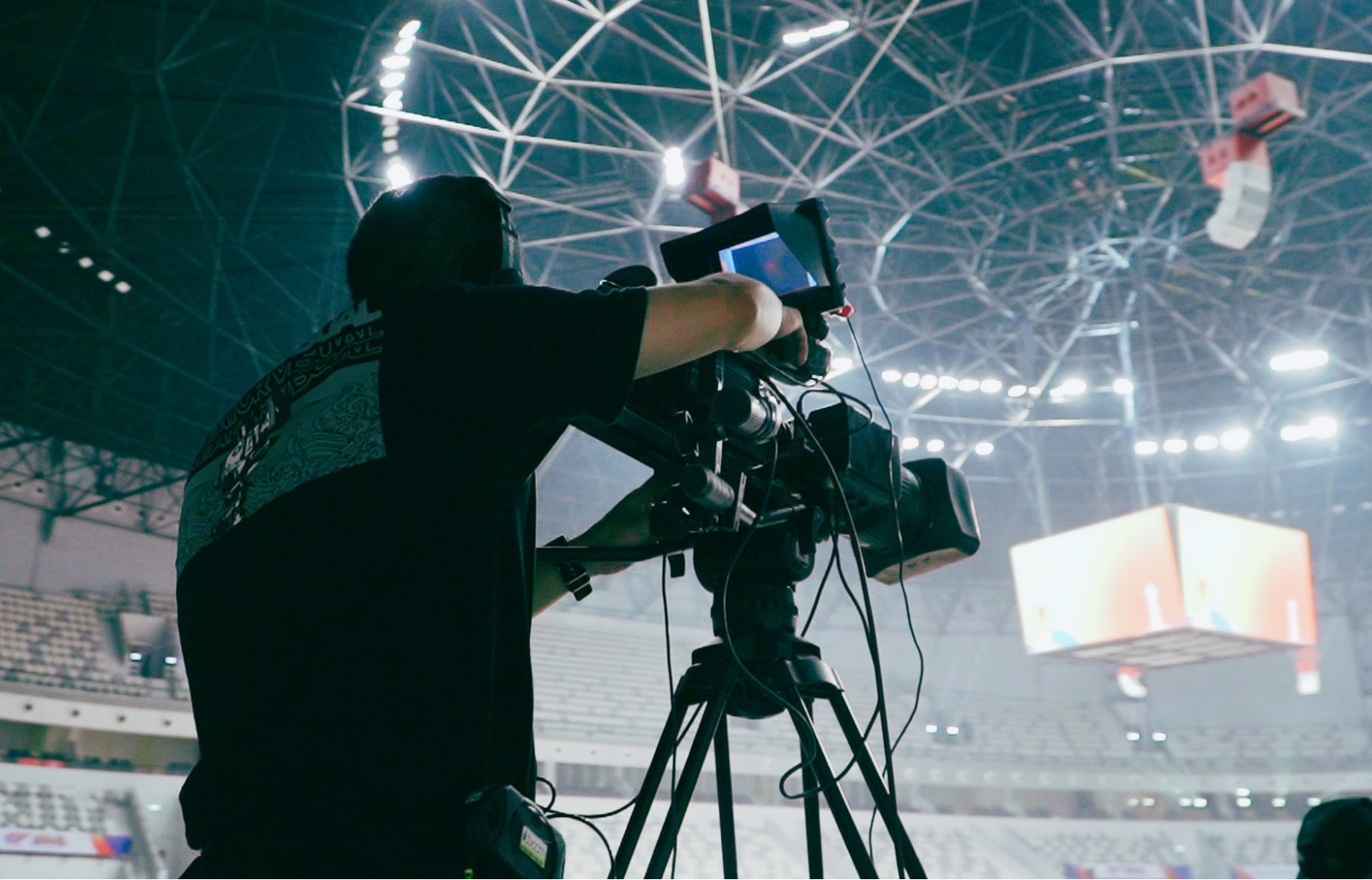 Alexa production crew filming on location